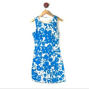 J. Crew 0 dress shift textured floral sleeveless